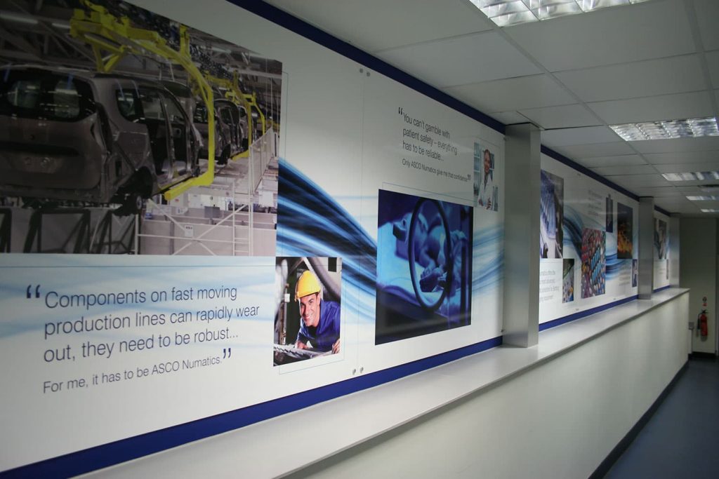 Emerson - aluminium composite panels with full colour digital print wall graphics